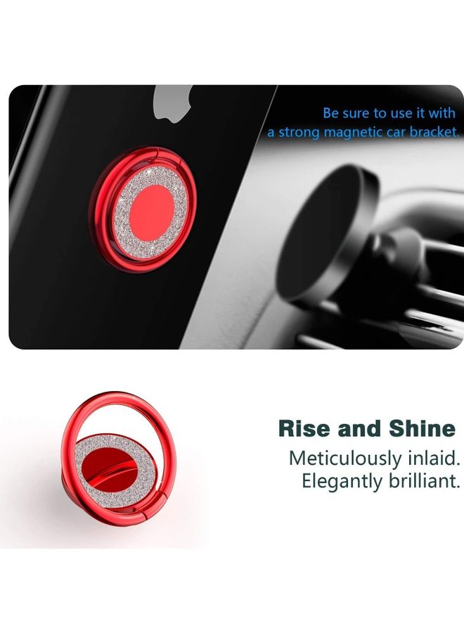 Rock Pow Phone Ring Kickstand Holder Red - Image 4