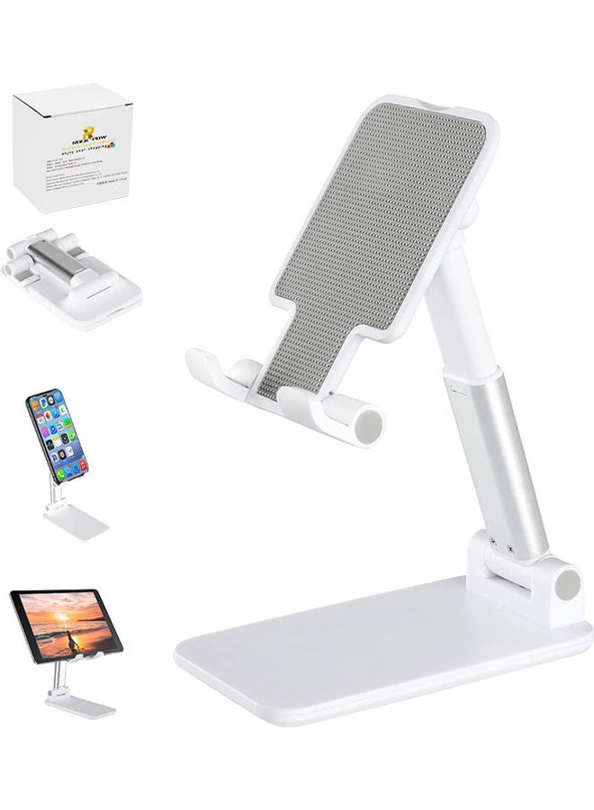 روك بو Cell Phone Adjustable Stand For Desk White - Image 1