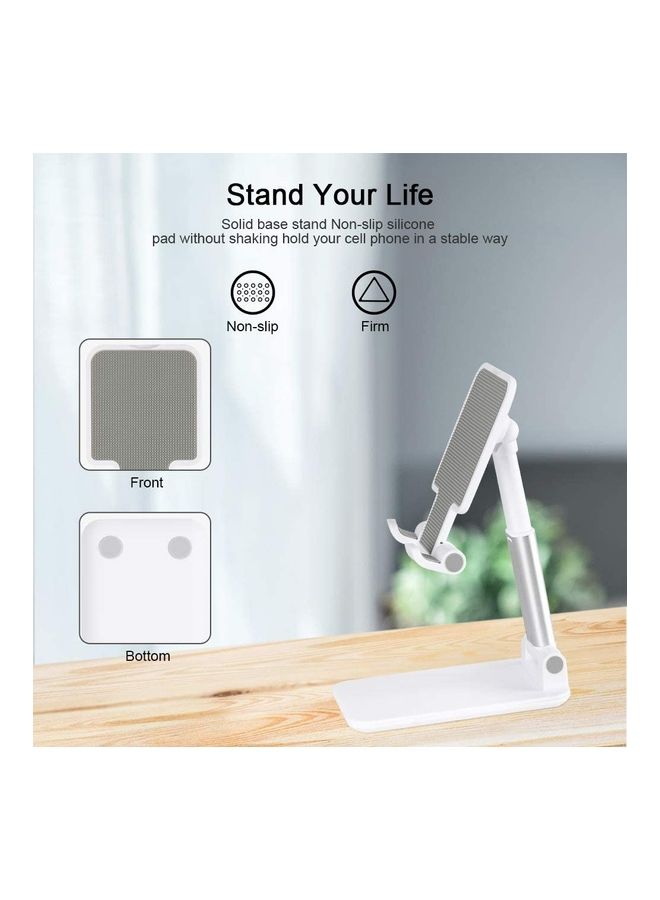 روك بو Cell Phone Adjustable Stand For Desk White - Image 4
