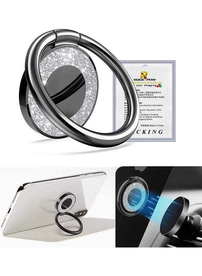 Rock Pow Phone Ring Holder Black  - Image 1