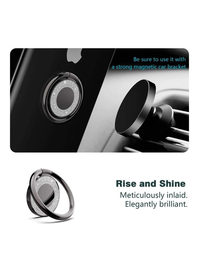 Rock Pow Phone Ring Holder Black  - Image 5