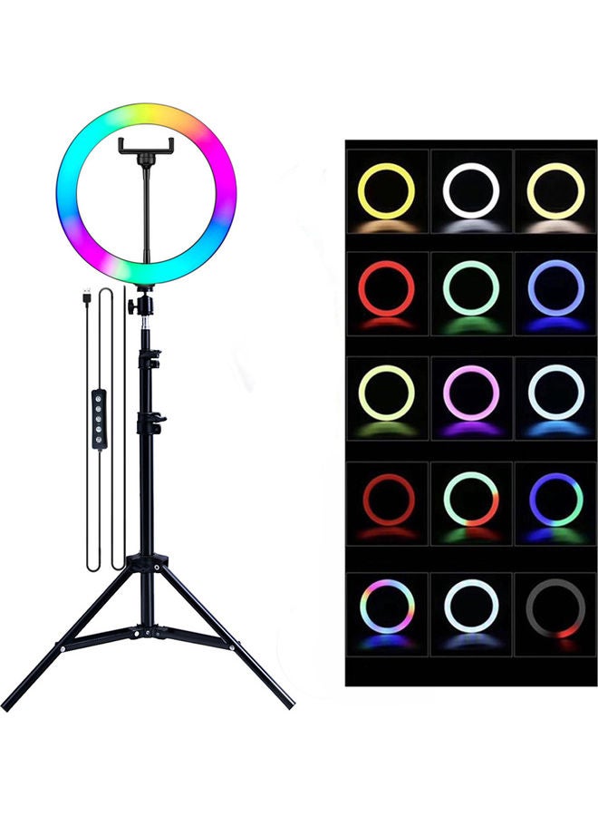 Ring Light With Photography Stand Black