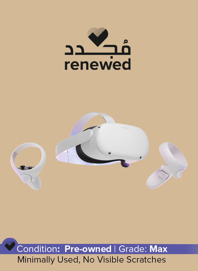 Oculus Renewed - Quest 2 Advanced All-In-One VR Headset White  - Image 1