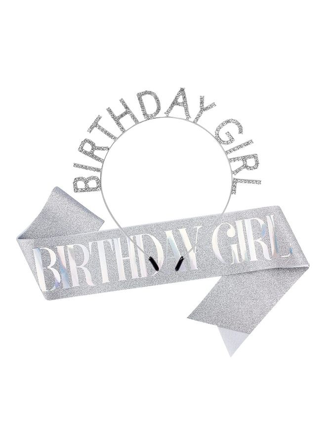MissTiara Birthday Girl Sash And Rhinestone Tiara Kit  - Image 1
