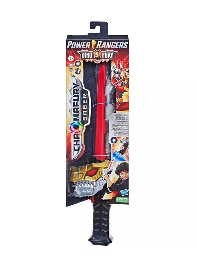 POWER RANGERS - Power Rangers Dino Fury Chromafury Saber Electronic Color-Scanning Toy with Lights and Sounds, Inspired by the Power Rangers TV Show Ages 5 and Up - Image 1