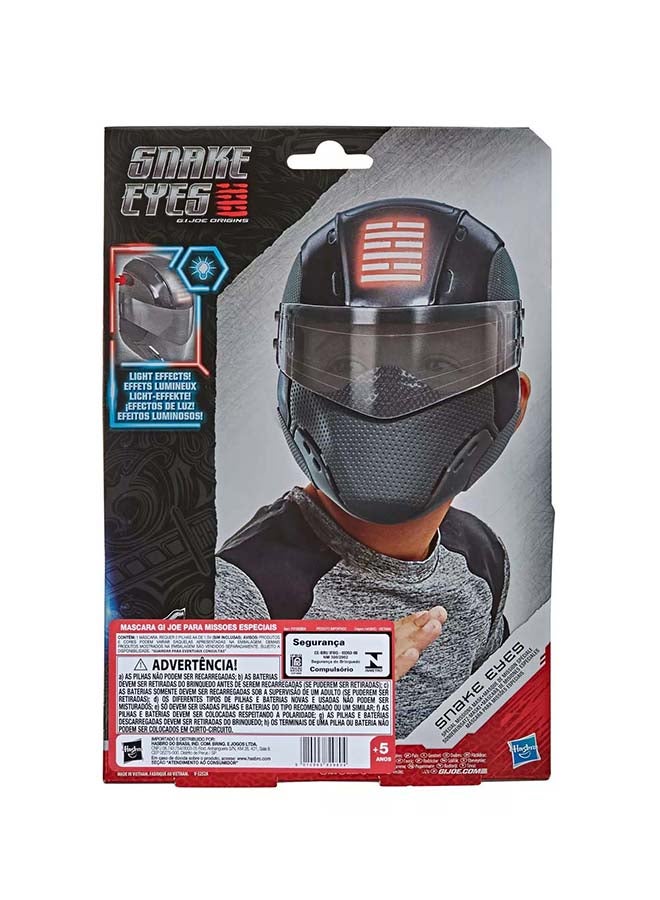 G. I. Joe - Snake EyesG.I. Joe Origins Snake Eyes Special Missions Mask With Electronic Light Effects For Kids Roleplay, Toys For Kids Ages 5 And Up - Image 1