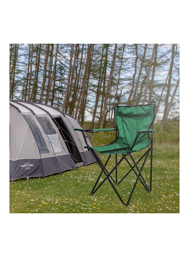 Royalford Foldable Camping Chair With Carrying Bag Green 51x51x90cm  - Image 2