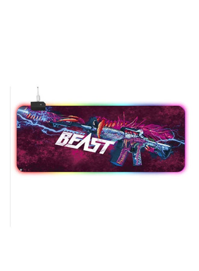 YONK Gaming Keyboard Mouse Pad Multicolour - Image 1