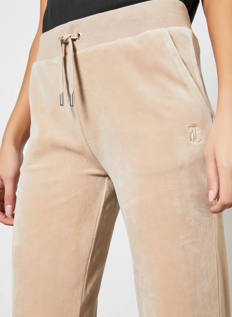 Juicy Couture Classic Velour Del Ray Pants Taupe