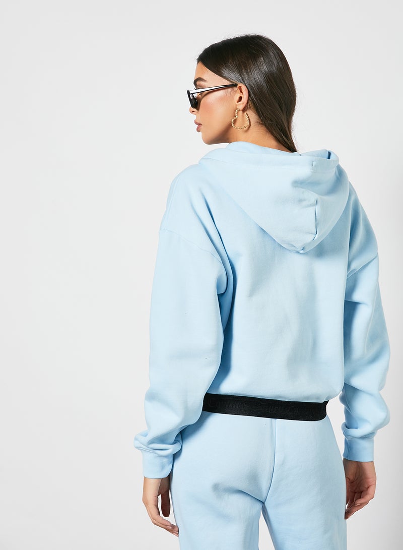 Juicy Couture Logo Zip Through Jacket Blue  - Image 3