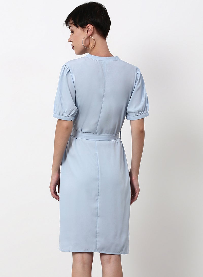 ABOF - Regular Fit Casual Dress Light Blue - Image 1