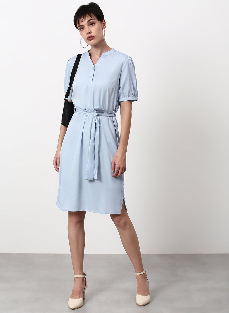 ABOF - Regular Fit Casual Dress Light Blue - Image 1