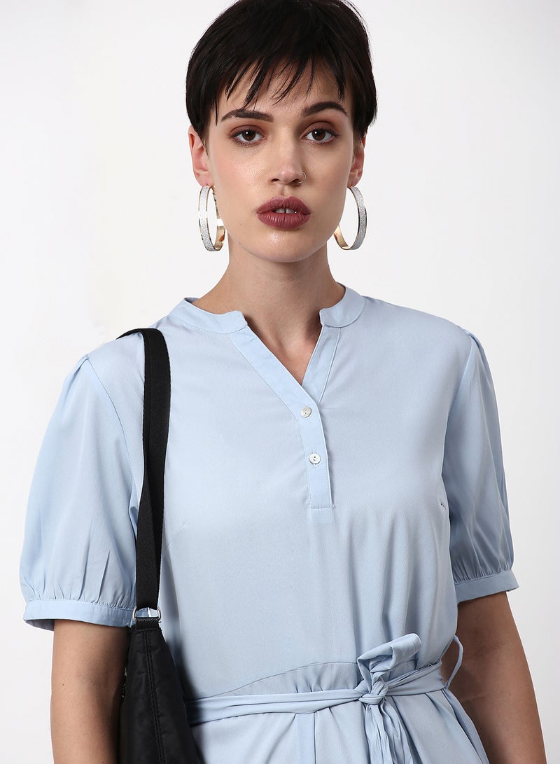 ABOF - Regular Fit Casual Dress Light Blue - Image 1