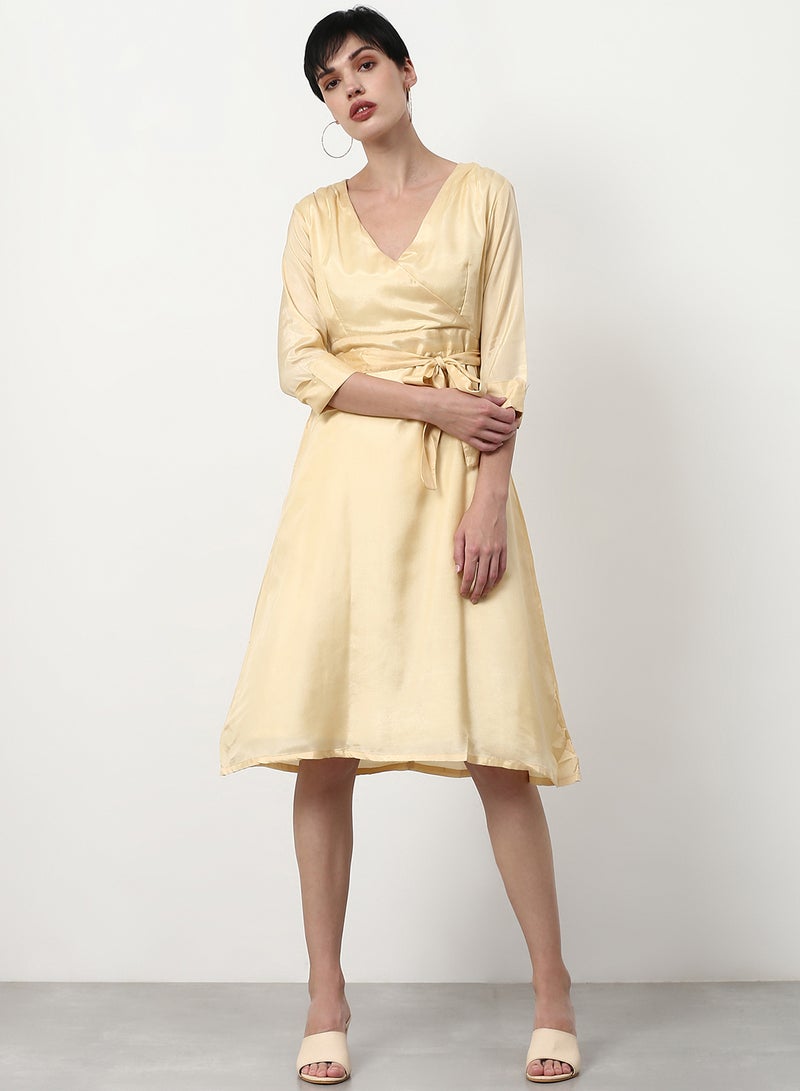 ABOF - Regular Fit Casual Dress Beige - Image 1