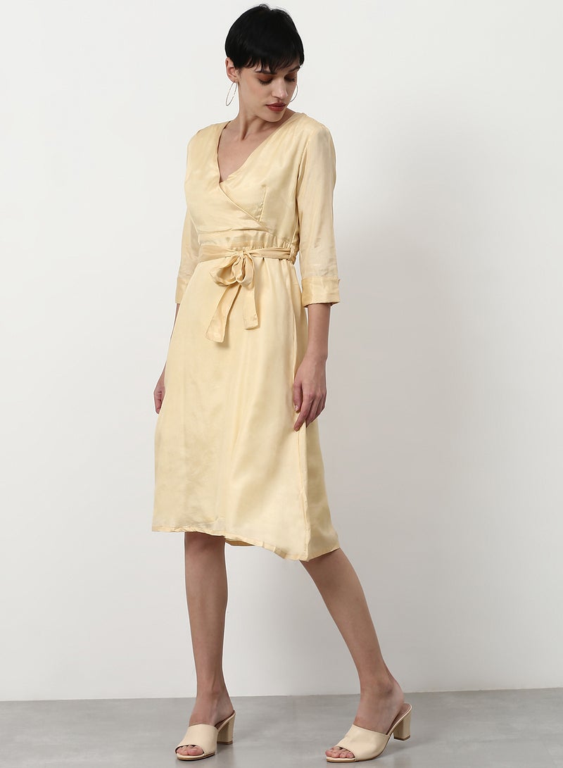 ABOF - Regular Fit Casual Dress Beige - Image 1