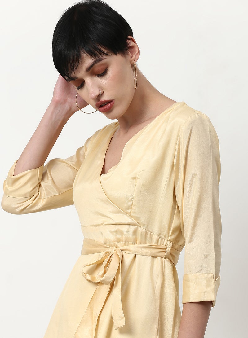 ABOF - Regular Fit Casual Dress Beige - Image 1