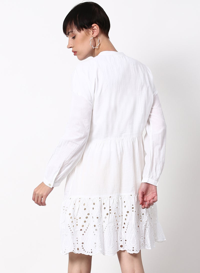 ABOF - Regular Fit Casual Dress White - Image 1