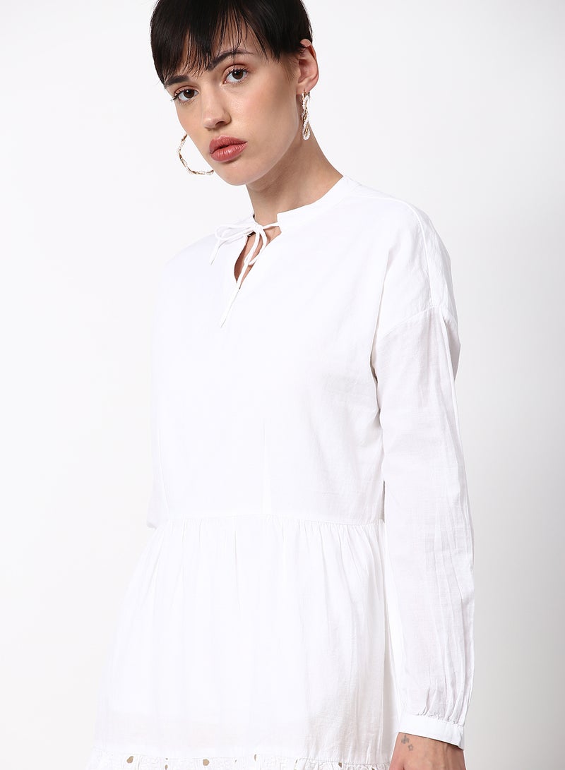 ABOF - Regular Fit Casual Dress White - Image 1