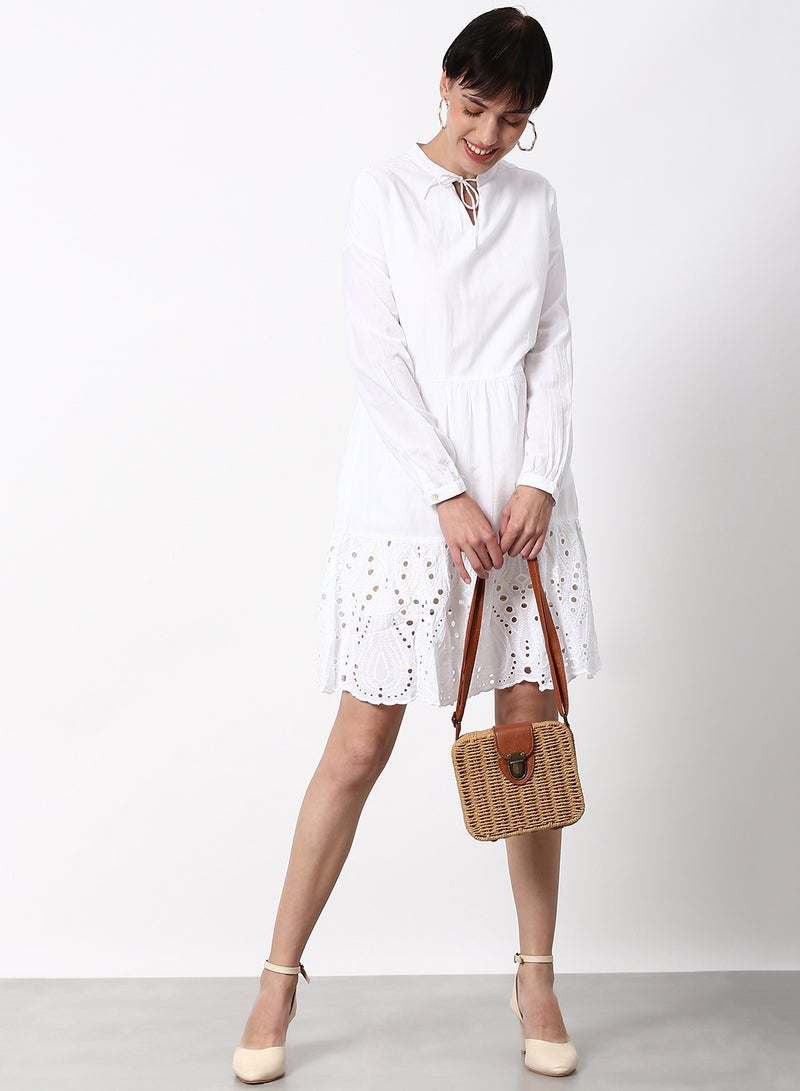 ABOF - Regular Fit Casual Dress White - Image 1