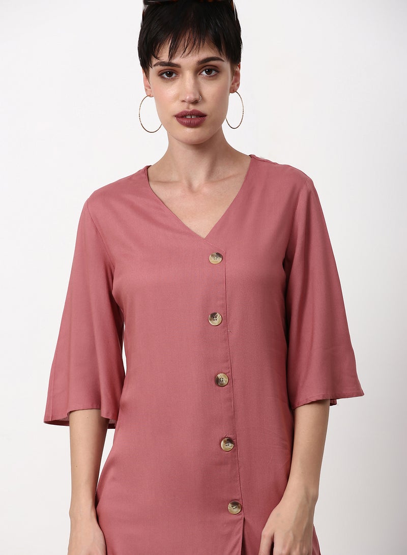 ABOF Regular Fit Casual Dress Pink  - Image 4