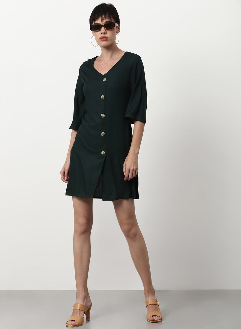 ABOF Regular Fit Casual Dress Dark Grey - Image 3
