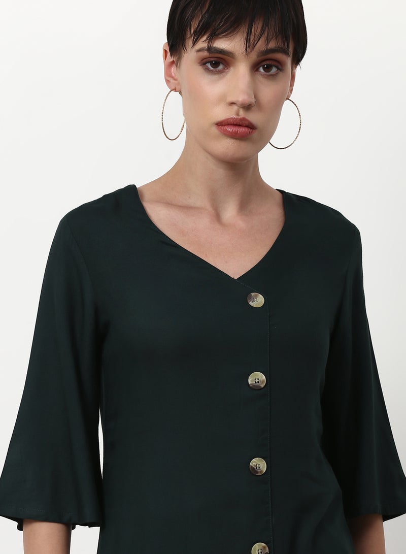 ABOF Regular Fit Casual Dress Dark Grey - Image 4