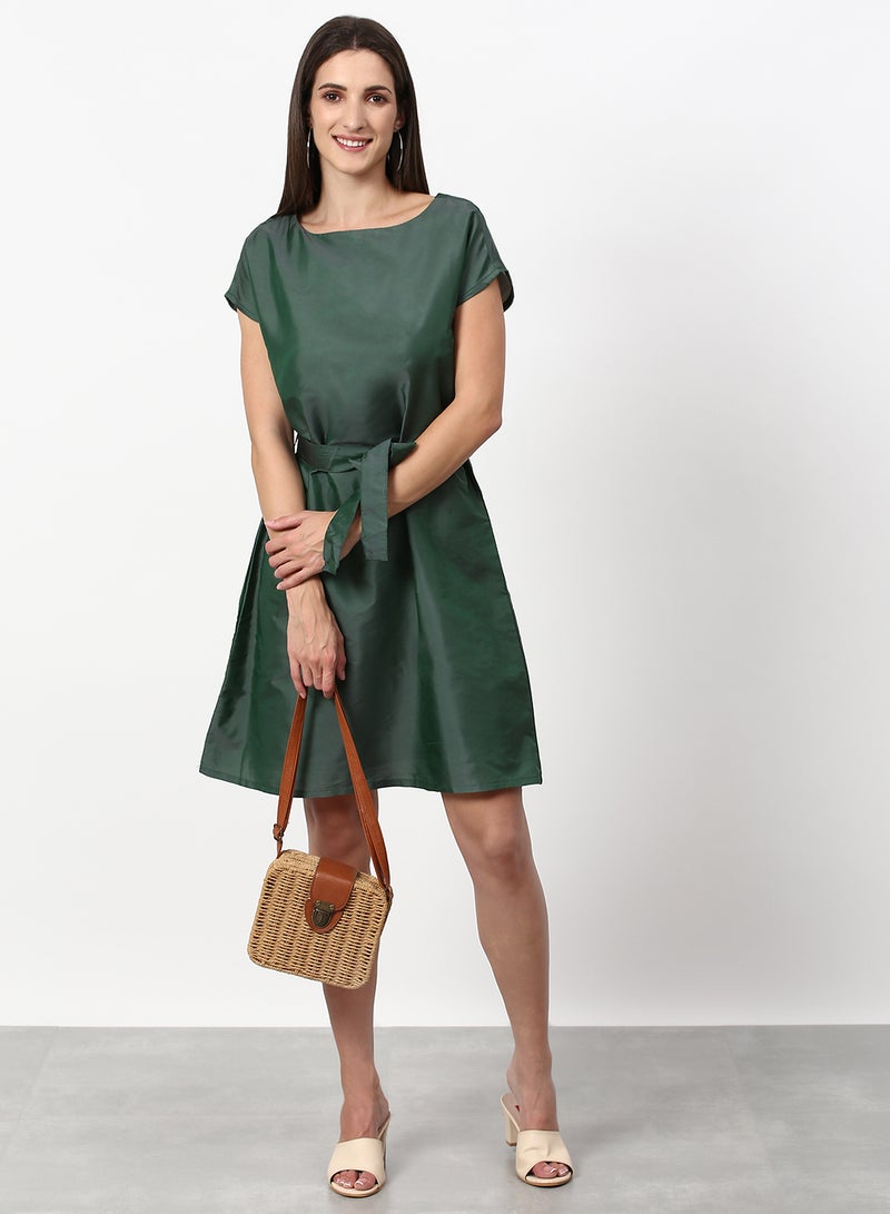 ABOF - Regular Fit Casual Dress Green - Image 1