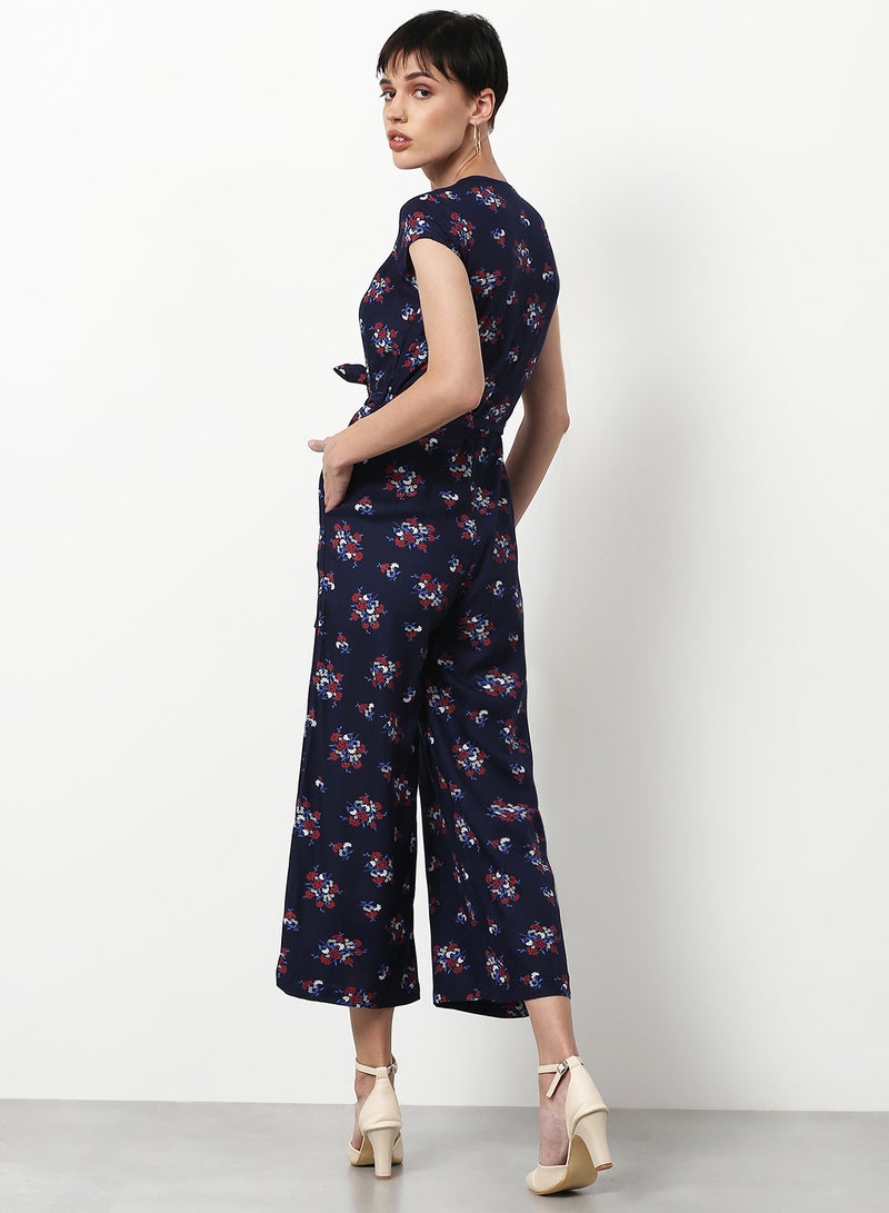 Printed Flared Fit Jumpsuit Multicolour