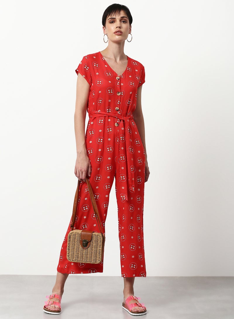 ABOF - Printed Regular Fit Jumpsuit Multicolour - Image 1