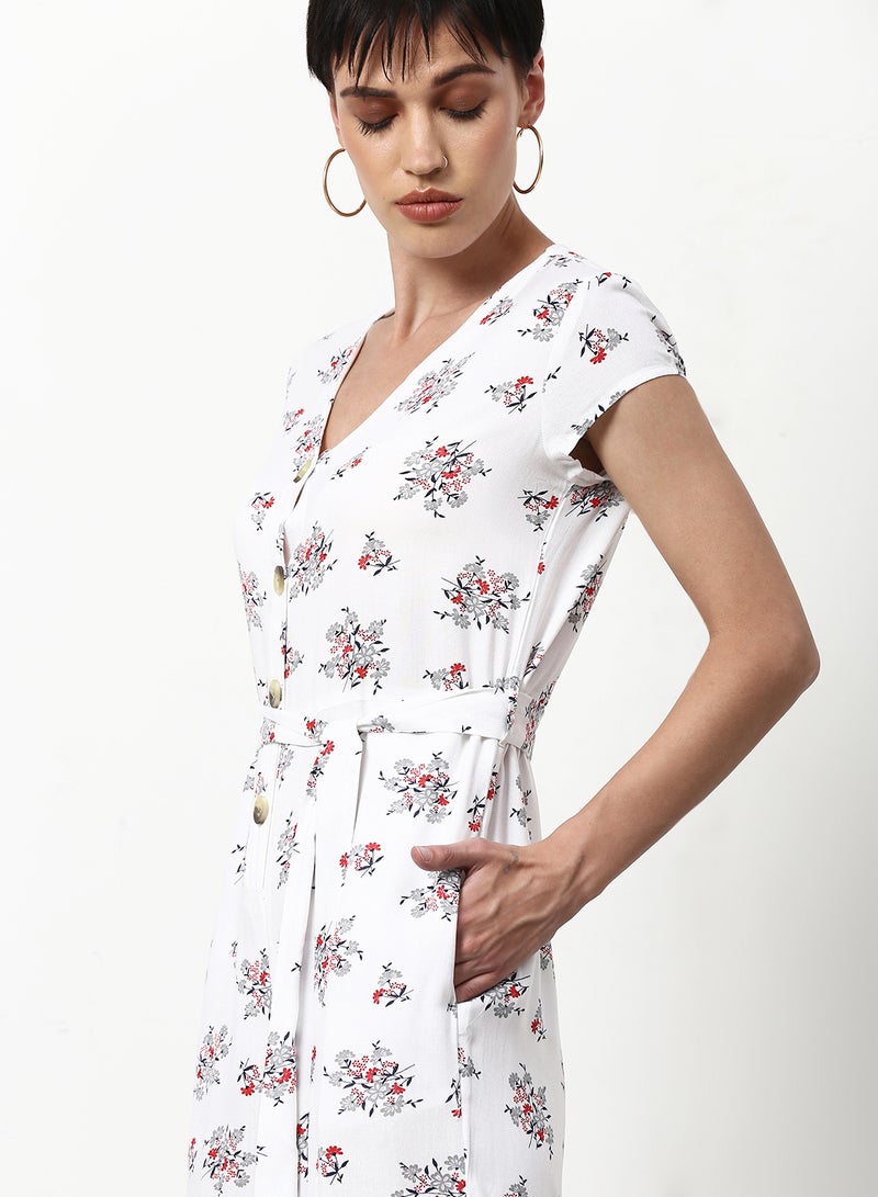 ABOF - Printed Regular Fit Jumpsuit Multicolour - Image 1