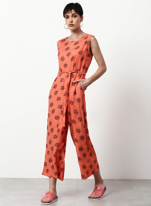 Printed Regular Fit Jumpsuit Multicolour