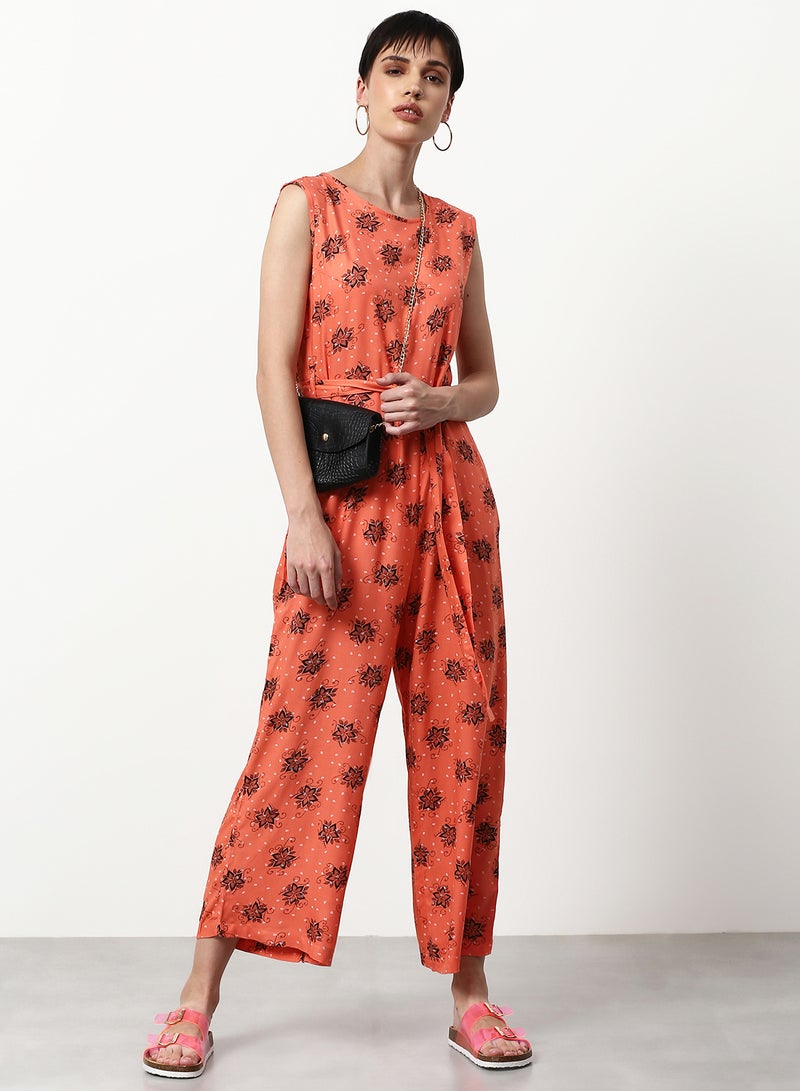 Printed Regular Fit Jumpsuit Multicolour