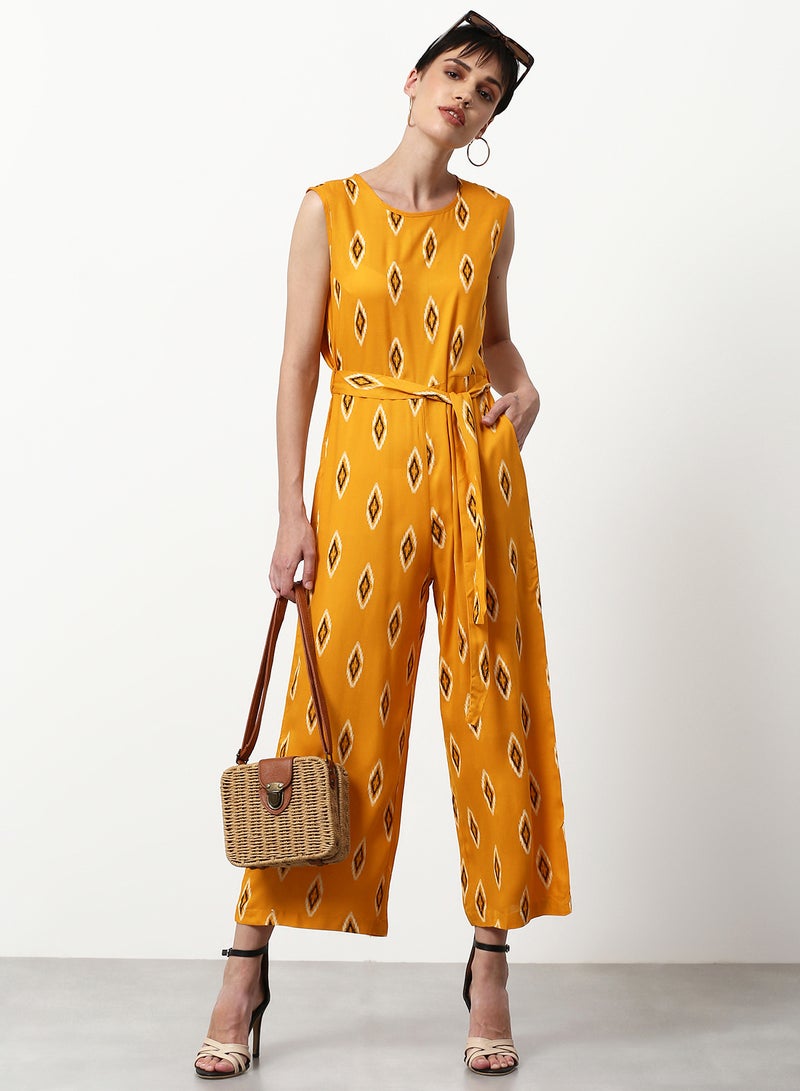 ABOF Printed Regular Fit Jumpsuit Multicolour  - Image 3