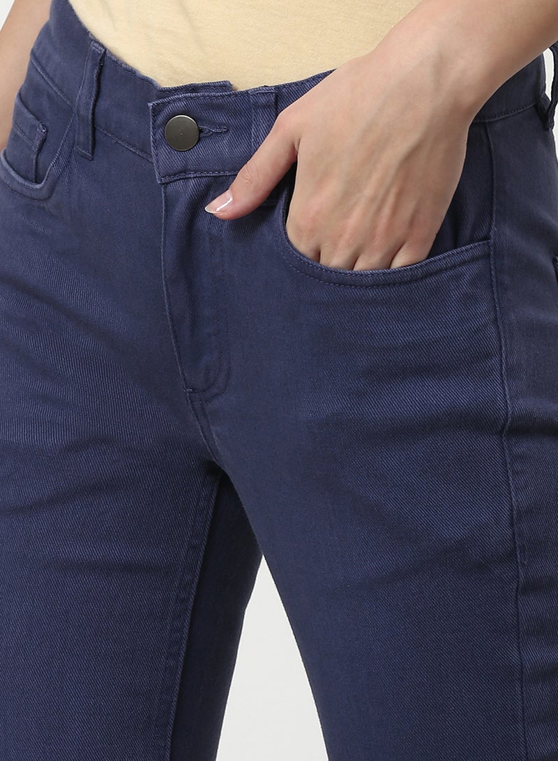 ABOF Casual Skinny Fit Jeans Dark Blue - Image 5