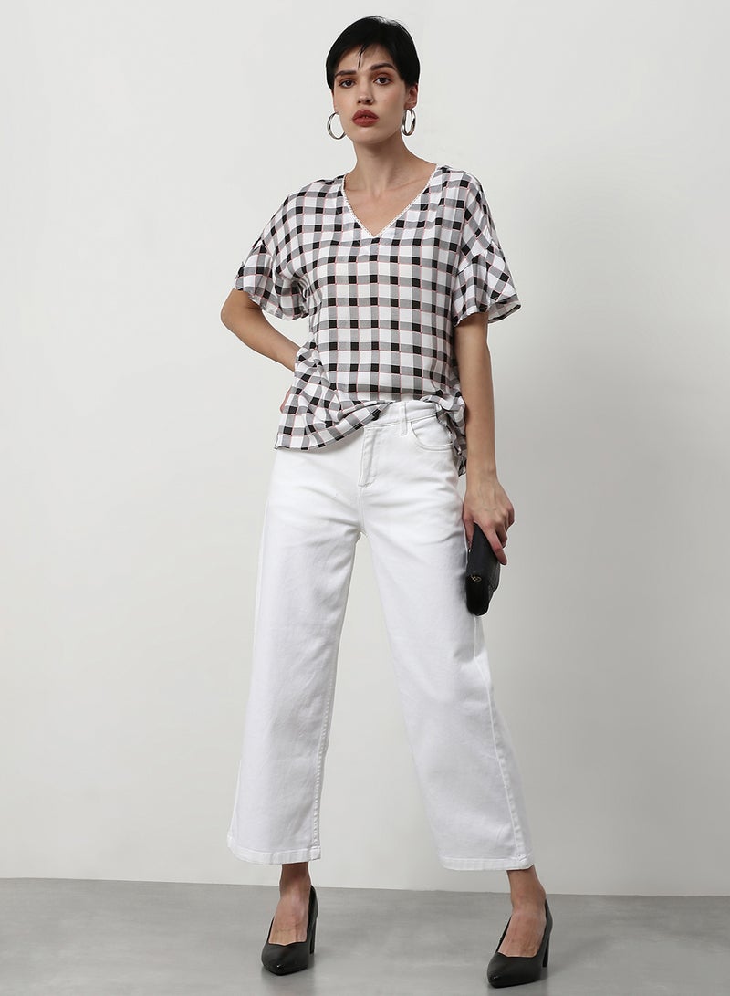 ABOF Casual Slim Fit Jeans White - Image 4