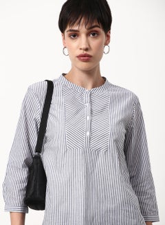 ABOF Striped Regular Fit Casual Tunic Top Multicolour  - Image 4