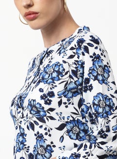 ABOF Floral Regular Fit Casual Tunic Top Multicolour  - Image 4