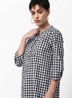 ABOF Checked Regular Fit Casual Tunic Top Multicolour  - Image 4