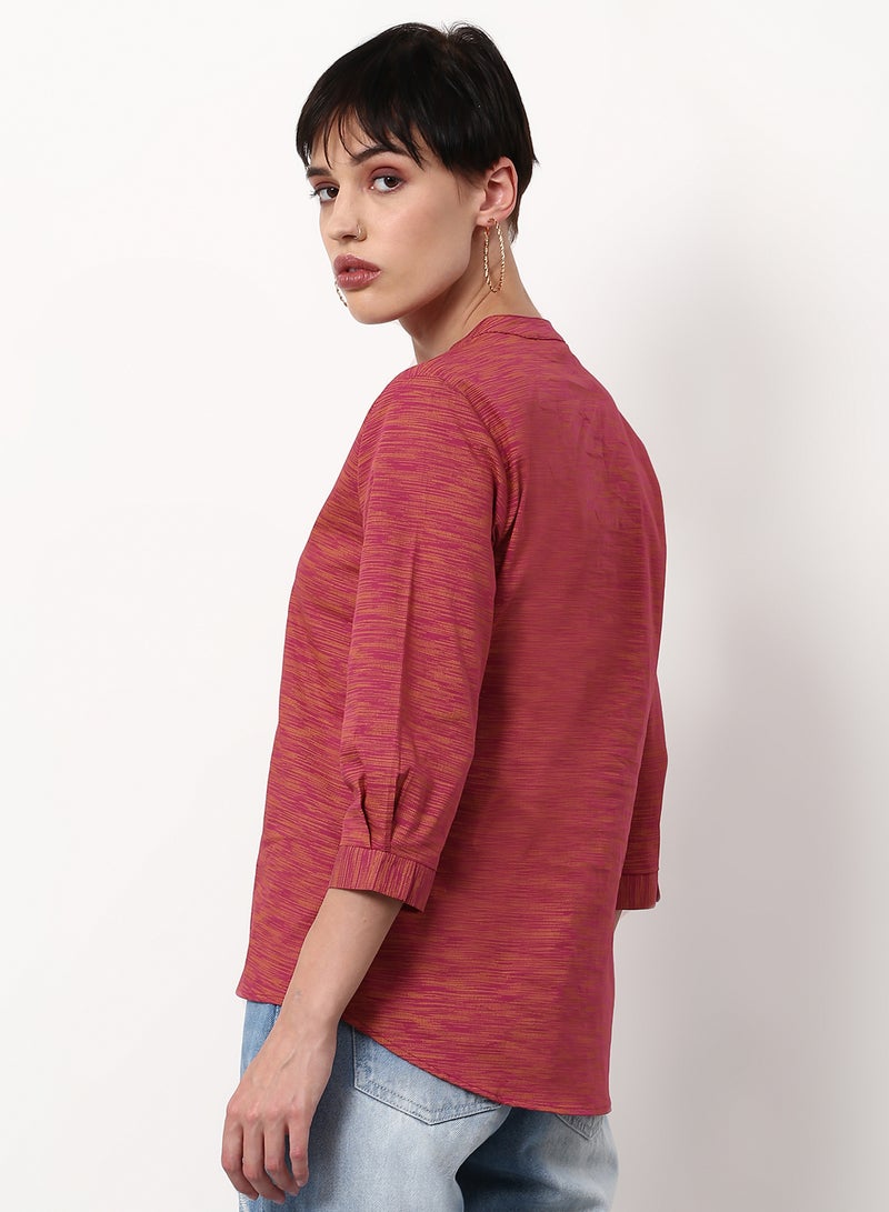 ABOF - Casual Flared Woven Top Multicolour - Image 1
