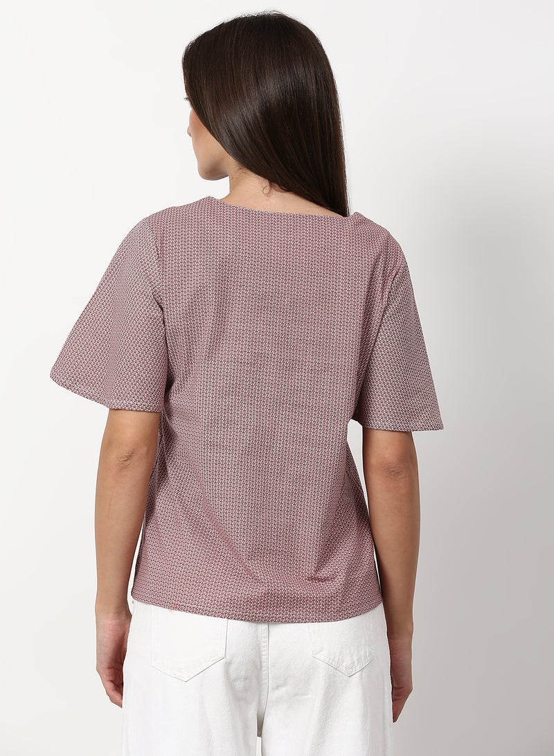 ABOF Casual Woven Top Purple  - Image 2