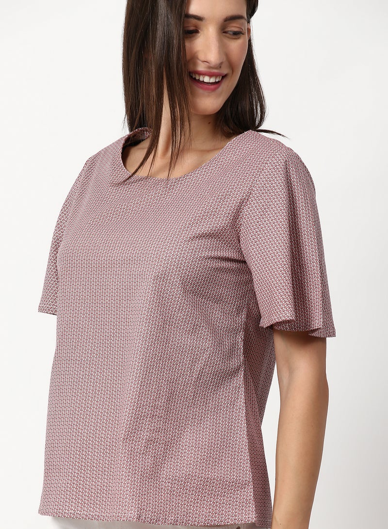 ABOF Casual Woven Top Purple  - Image 4