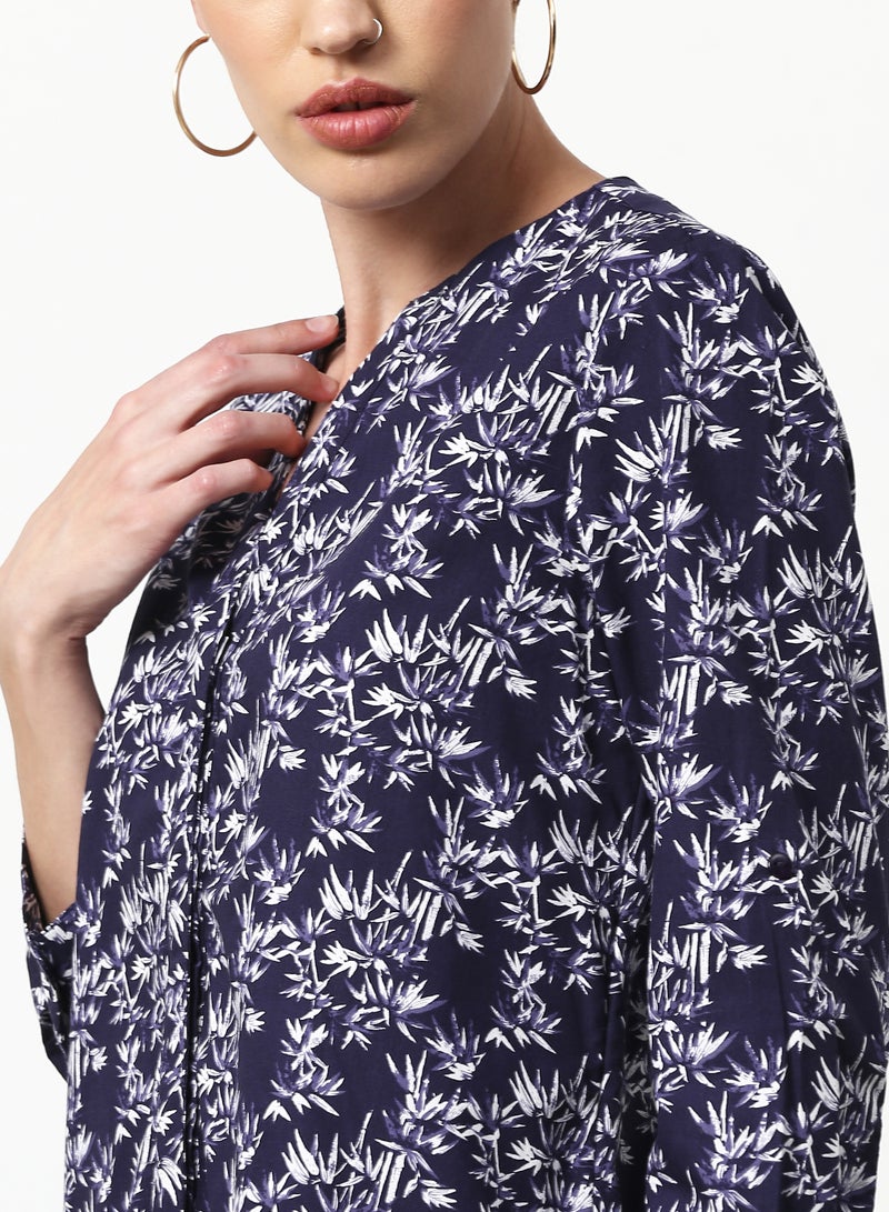 ABOF Casual Woven Top Navy - Image 3