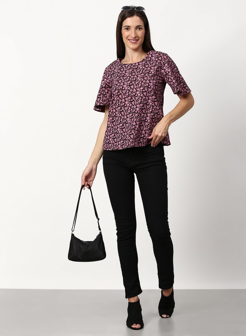 ABOF Casual Woven Top Multicolour - Image 4