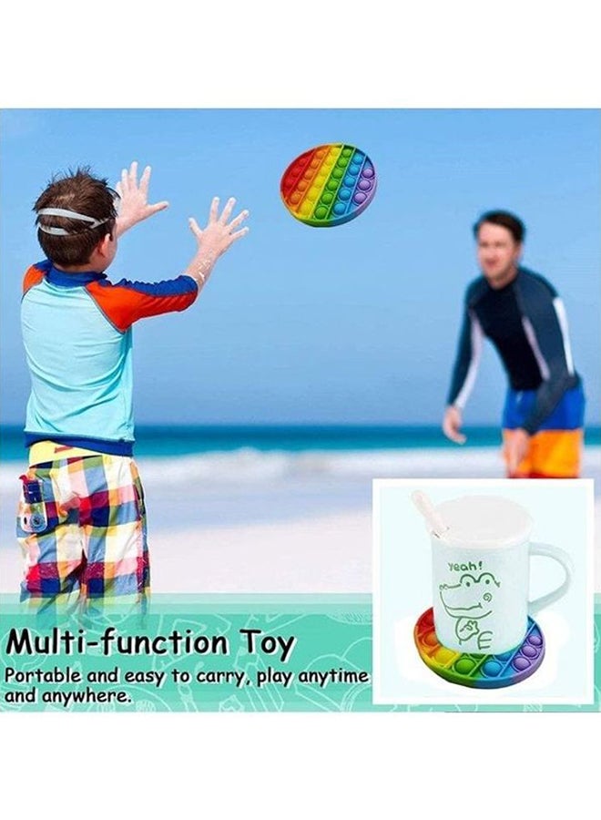 XiuWoo - Squeeze Push Pop Bubble Sensory Fidget Stress Relieve Squishy Toy For Kids ‎12x12x2cm - Image 1