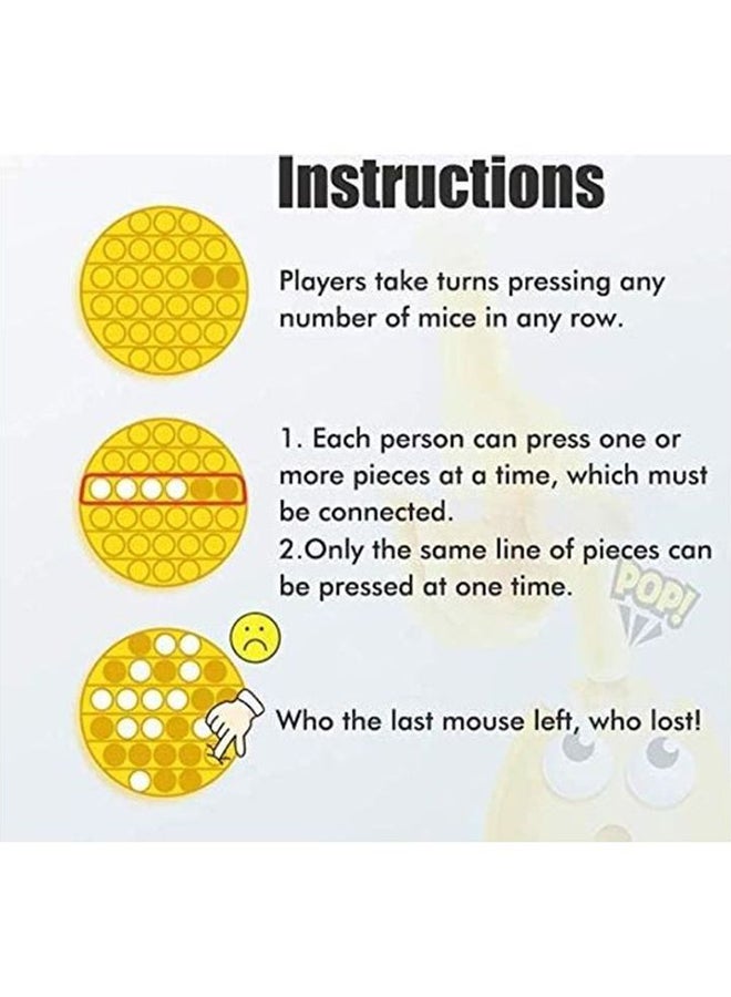 XiuWoo - Squeeze Push Pop Bubble Sensory Fidget Stress Relieve Squishy Toy For Kids ‎12x12x2cm - Image 1