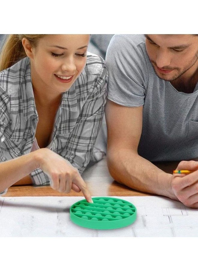 Non-Toxic And Tasteless Stress Relieve Silicone Squeeze Push Pop Bubble Sensory Fidget Squishy Toy 12.7x1.5x12.7cm
