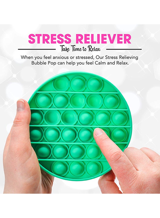 Non-Toxic And Tasteless Stress Relieve Silicone Squeeze Push Pop Bubble Sensory Fidget Squishy Toy 12.7x1.5x12.7cm