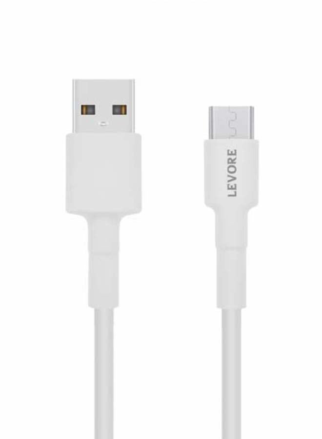 كابل 1M من بلاستيك PVC من USB A إلى مايكرو USB أبيض - v1637243929/N51891543A_1