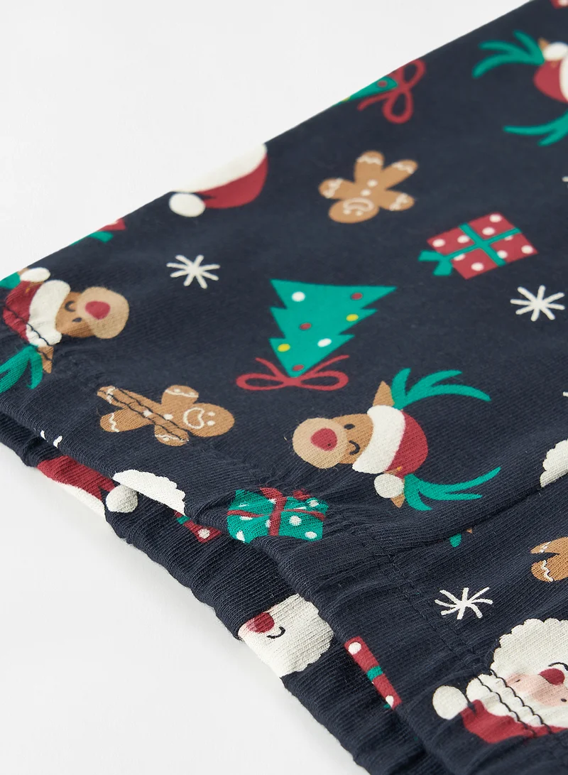 guppy Baby Boys Christmas Leggings Dark Sapphire
