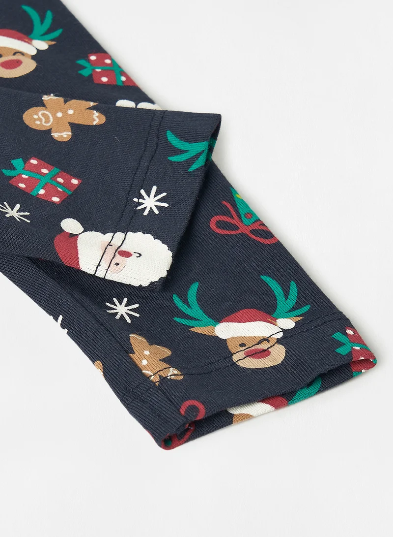 guppy Baby Boys Christmas Leggings Dark Sapphire